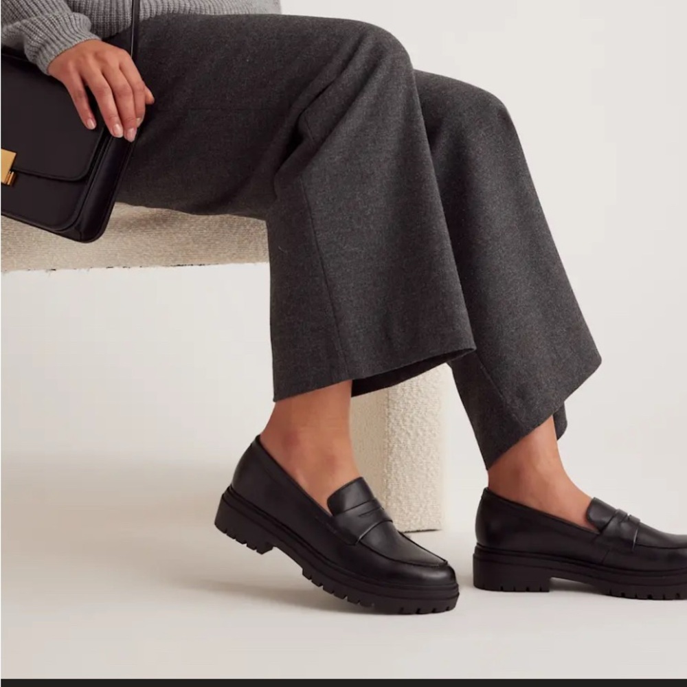 Quince Classic Black Loafers
